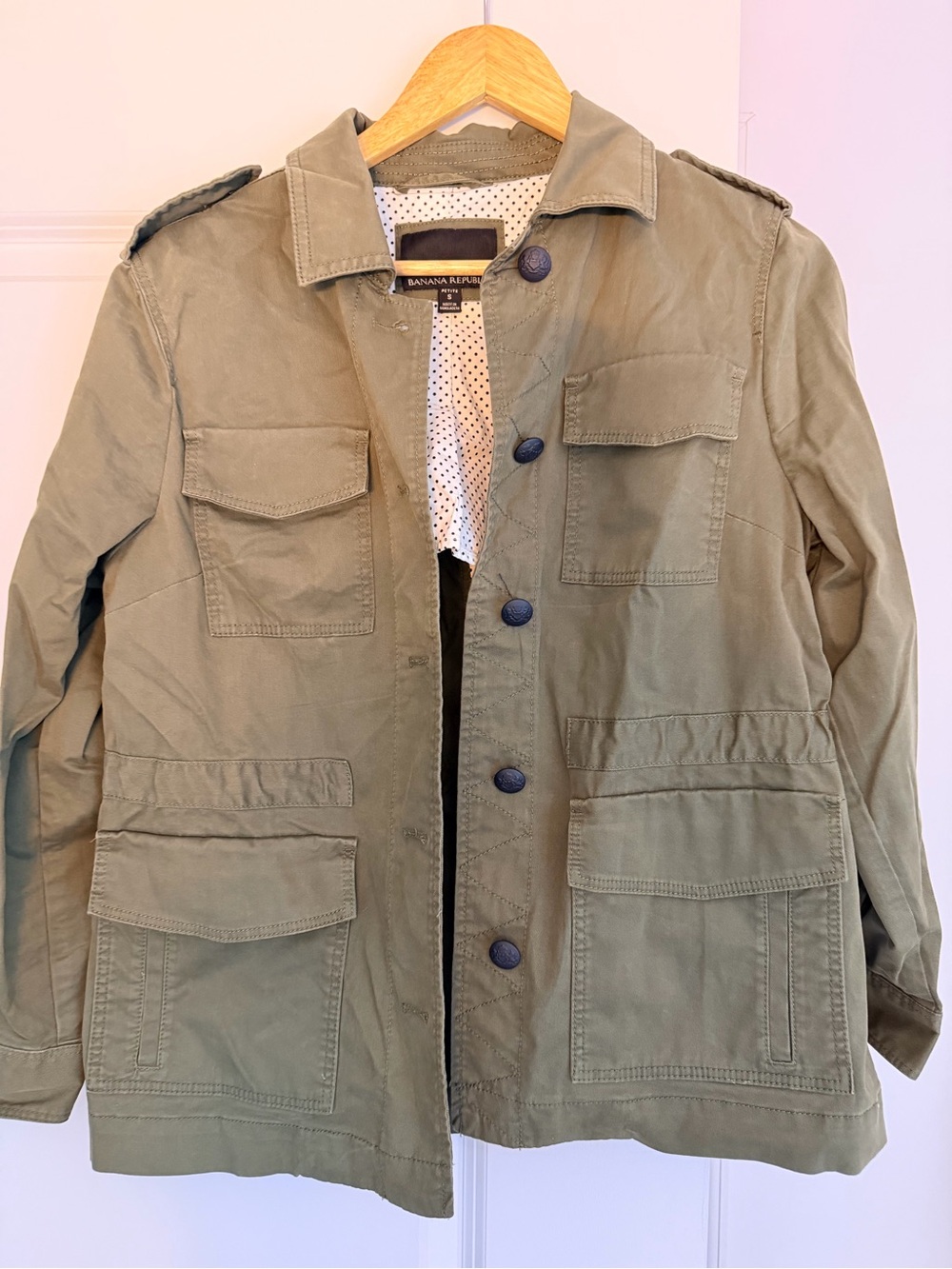 Banana Republic Olive Green Military Field Jacket